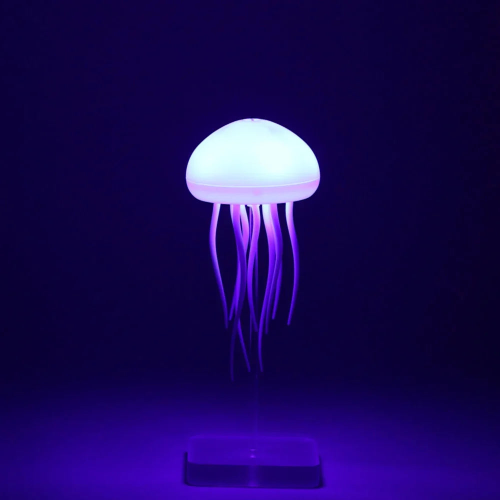 Cute Jellyfish LED Night Light – Voice Control RGB Lamp